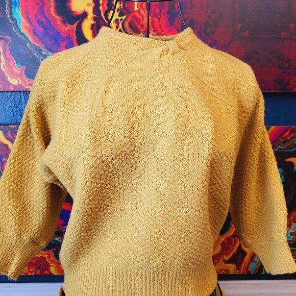 Rosanna~ Sz Sm? ~ VERY VINTAGE Wool 2 Pc Skirt & Shirt Set *Excellent Condition - Picture 2 of 15